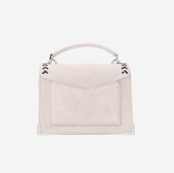 NWT! The Kooples, Small Emily Bag in Pink Suede, MSRP $445 - Picture 4 of 14